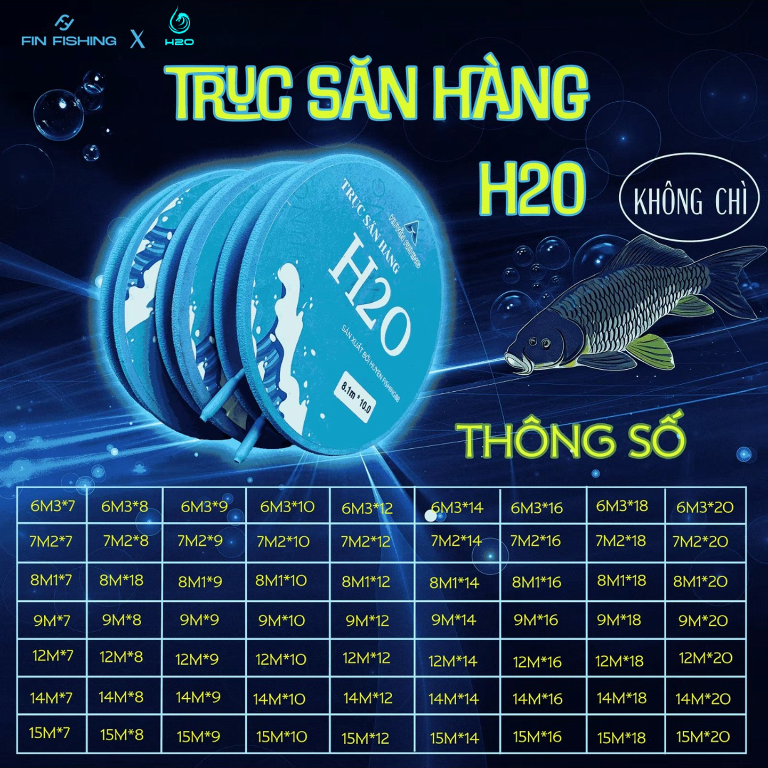 [Không Chì] Trục Buộc Sẵn Hàng H20 Chuyên Câu Đài Cao Cấp - Thông số kĩ thuật